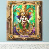 Mardi Gras Realm Portraits - Der Künstler Dali Leinwanddruck (Insitu (Holzboden))