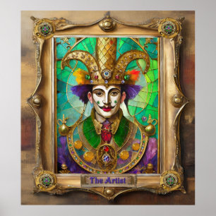 Mardi Gras Realm Portraits - Der Künstler Dali Poster
