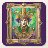 Mardi Gras Realm Portraits - Der Künstler Dali Rechteckiger Pappuntersetzer (Vorderseite)