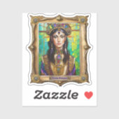 Mardi Gras Realm Portraits - Die kreolische Prinze Aufkleber (Blatt)