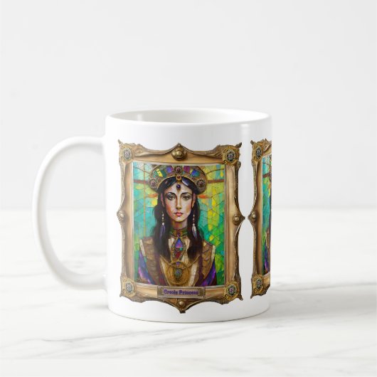 Mardi Gras Realm Portraits - Die kreolische Prinze Kaffeetasse (Links)