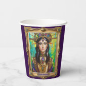 Mardi Gras Realm Portraits - Die kreolische Prinze Pappbecher (Rückseite)