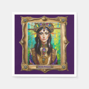 Mardi Gras Realm Portraits - Die kreolische Prinze Serviette