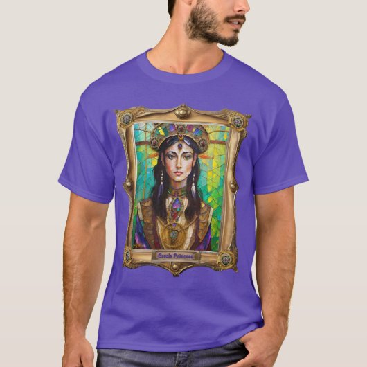 Mardi Gras Realm Portraits - Die kreolische Prinze T-Shirt (Vorderseite)