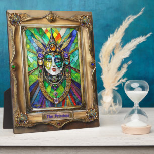Mardi Gras Realm Portraits - Die Priesterin Fotoplatte