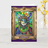 Mardi Gras Realm Portraits - Die Priesterin Karte (Gelbe Blume)