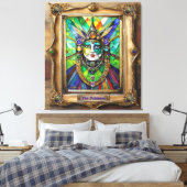 Mardi Gras Realm Portraits - Die Priesterin Leinwanddruck (Insitu (Schlafzimmer))
