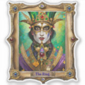 Mardi Gras Realm Portraits - The King Aufkleber (Vorderseite)