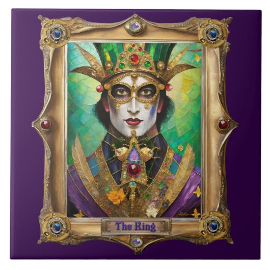 Mardi Gras Realm Portraits - The King Fliese (Vorderseite)