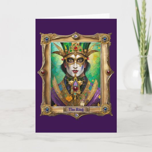 Mardi Gras Realm Portraits - The King Karte (Vorderseite)