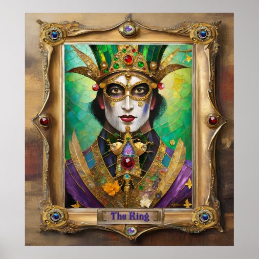 Mardi Gras Realm Portraits - The King Poster (Vorne)