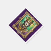 Mardi Gras Realm Portraits - The King Serviette (Ecke)