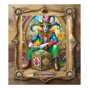 Mardi Gras Realm Portraits - The Time Traveller Fotodruck