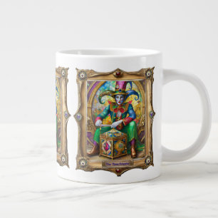 Mardi Gras Realm Portraits - The Time Traveller Jumbo-Tasse