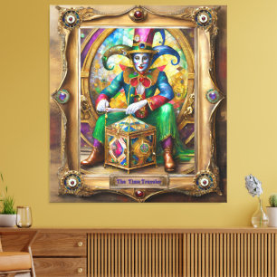 Mardi Gras Realm Portraits - The Time Traveller Leinwanddruck