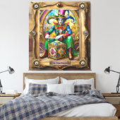 Mardi Gras Realm Portraits - The Time Traveller Leinwanddruck (Insitu (Schlafzimmer))
