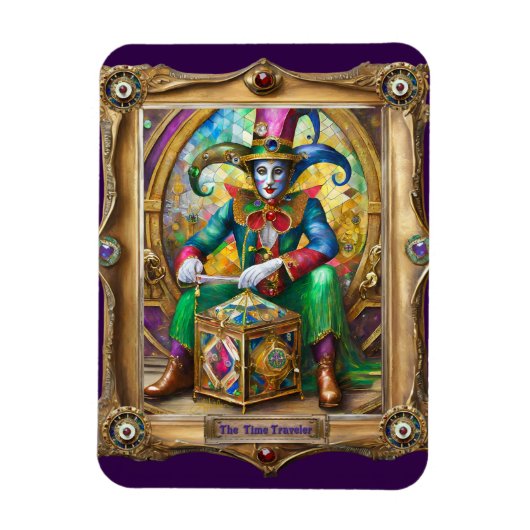 Mardi Gras Realm Portraits - The Time Traveller Magnet (Vertikal)