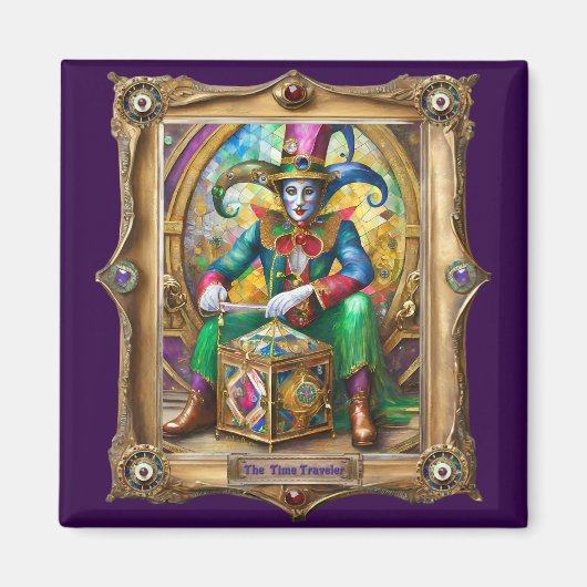 Mardi Gras Realm Portraits - The Time Traveller Magnet (Vorne)