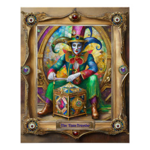 Mardi Gras Realm Portraits - The Time Traveller Poster