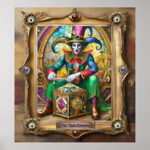 Mardi Gras Realm Portraits - The Time Traveller Poster