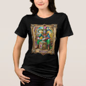 Mardi Gras Realm Portraits - The Time Traveller Tri-Blend Shirt (Vorderseite)