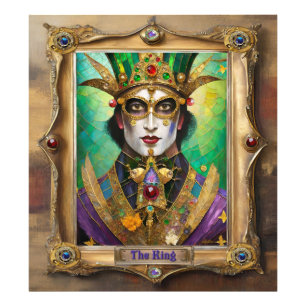 Mardi Gras Realm Porträts - Der König Fotodruck