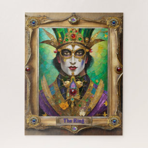 Mardi Gras Realm Porträts - Der König Puzzle