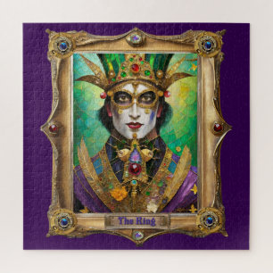 Mardi Gras Realm Porträts - Der König Puzzle