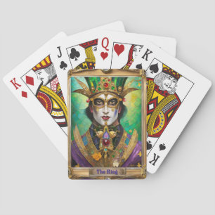 Mardi Gras Realm Porträts - Der König Spielkarten