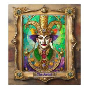 Mardi Gras Realm Porträts - Der Künstler Dali Fotodruck
