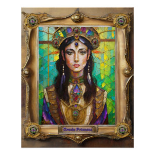 Mardi Gras Realm Porträts - Die Kreolische Prinzes Poster