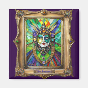 Mardi Gras Realm Porträts - Die Priesterin Magnet