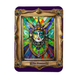 Mardi Gras Realm Porträts - Die Priesterin Magnet