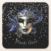 Mardi Gras Rechteckiger Pappuntersetzer (Vorderseite)