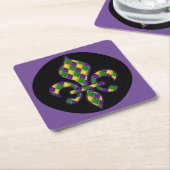 Mardi Gras Rechteckiger Pappuntersetzer (angewinkelt)