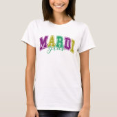Mardi Gras Revelry Grafik - Feierlicher Karneval T-Shirt (Vorderseite)