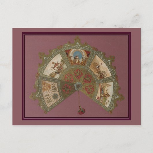 Mardi Gras Rex Ball 1890 Einladungspostkarte (Vorderseite)