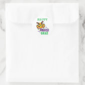 Mardi Gras Round Sticker (Tasche)