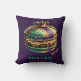 Mardi Gras Royal Macaron Kissen
