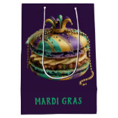 Mardi Gras Royal Macaron Mittlere Geschenktüte (Rückseite)