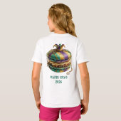 Mardi Gras Royal Macaron T-Shirt (Schwarz voll)