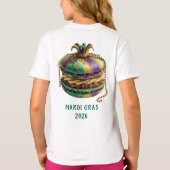 Mardi Gras Royal Macaron T-Shirt (Rückseite)