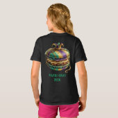 Mardi Gras Royal Macaron T-Shirt (Schwarz voll)