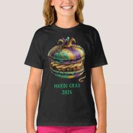 Mardi Gras Royal Macaron T-Shirt