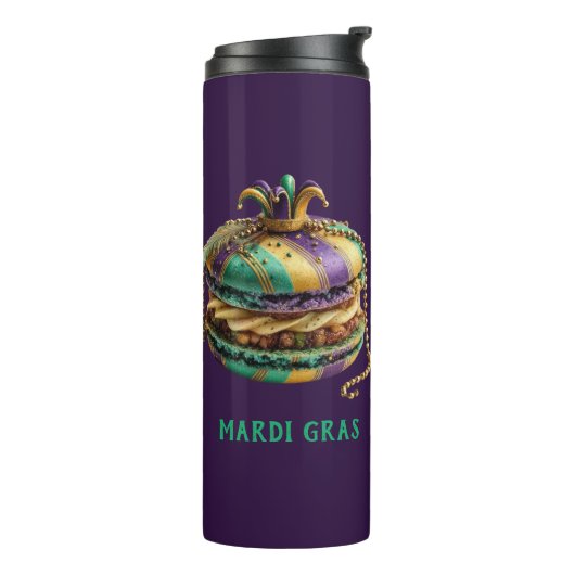 Mardi Gras Royal Macaron Thermosbecher (Nach links gedreht)