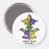 Mardi Gras Royalty Magnet (Vorderseite/Rückseite)