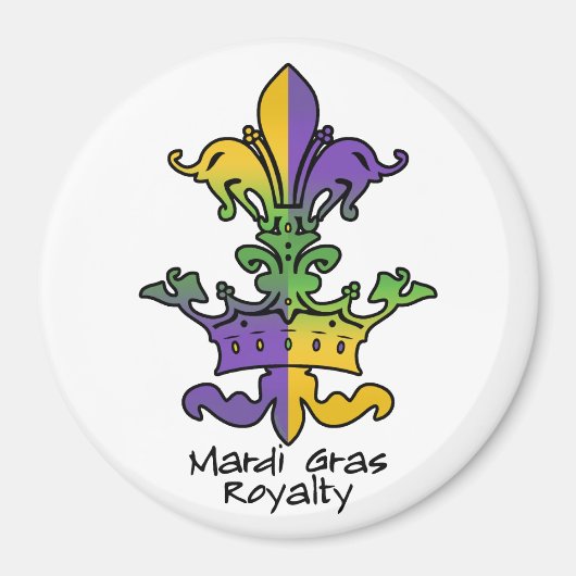 Mardi Gras Royalty Magnet (Vorne)