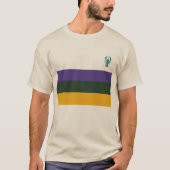 Mardi Gras Rugby Shirt - Klassisch gestreift lang (Vorderseite)