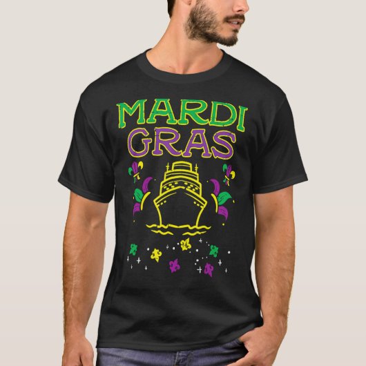 Mardi Gras Schifffahrt Reiten Reiten Männer Frauen T-Shirt (Vorderseite)