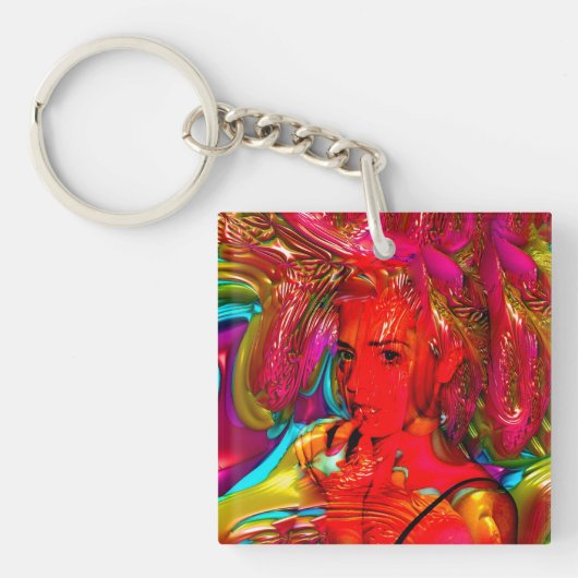 Mardi Gras Schlüsselanhänger (Vorderseite)